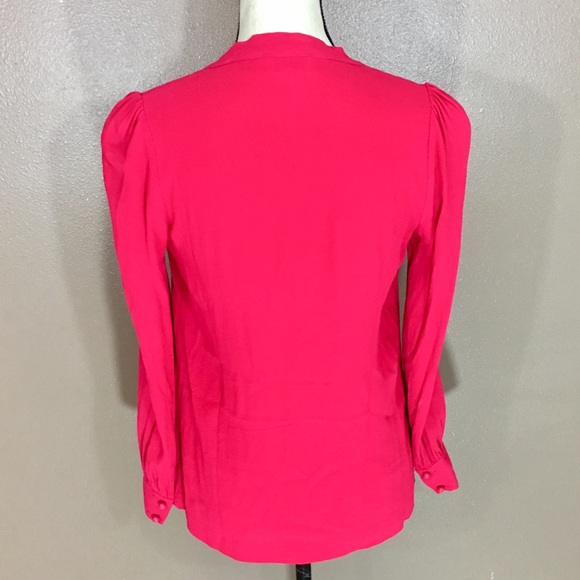 Kate Spade Red Bow Neck-Tie Blouse - Picture 5 of 8